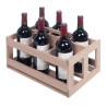 6-bottle wooden crate CASIER6 - La Sommelière