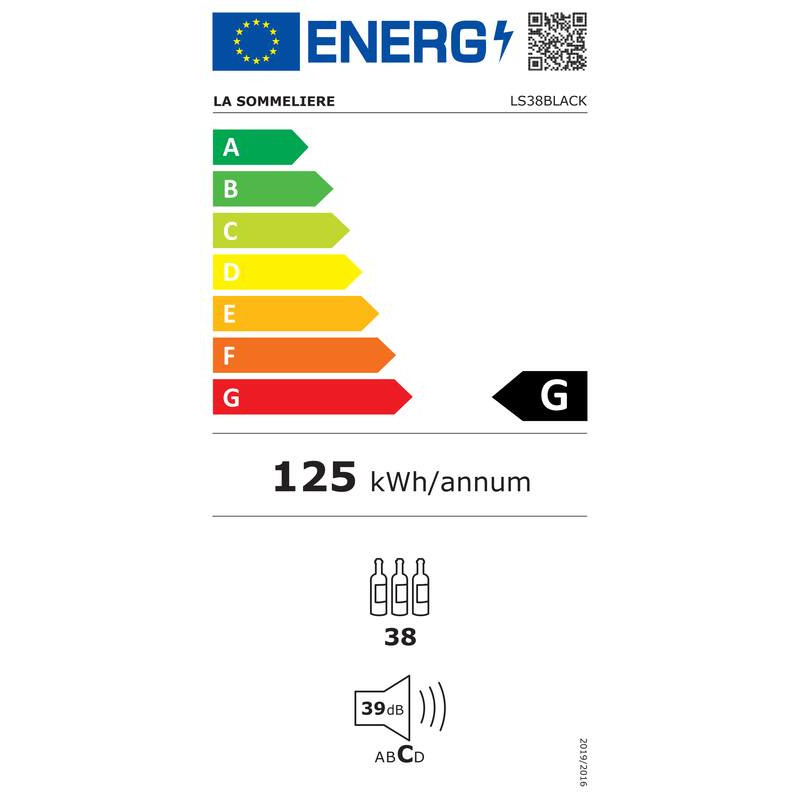 Wijnkelder LS38BLACK 38 Flessen La Sommelière met Préservin