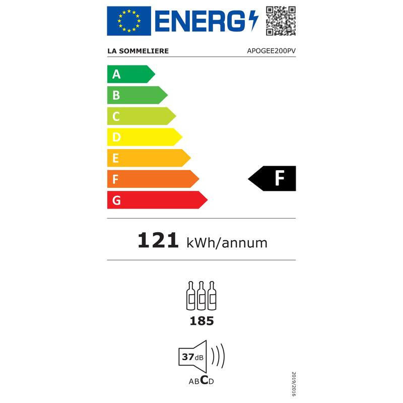 Vernetzter Alterungskeller APOGEE200PV La Sommelière 185 Flaschen