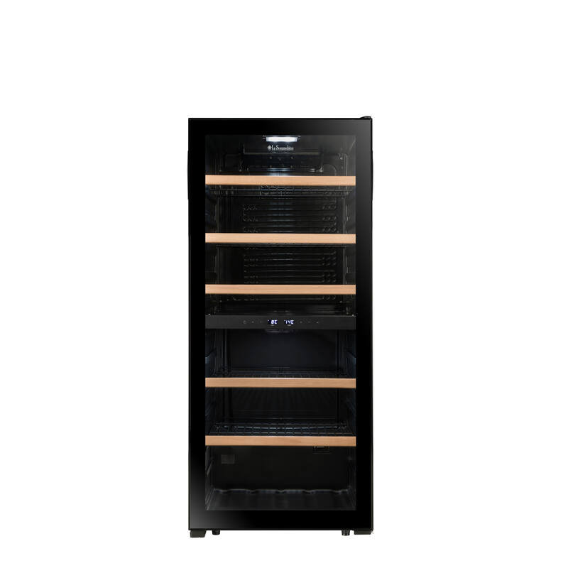 Cave de mise à température double zone LS102DZBLACK 102 Bouteilles - La Sommelière
