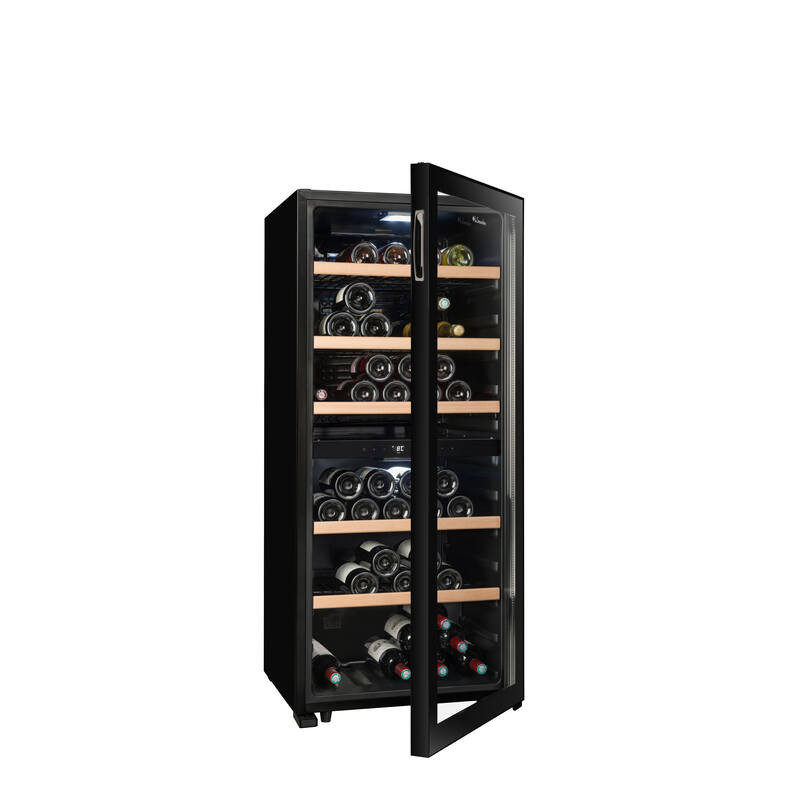 Cave de mise à température double zone LS102DZBLACK 102 Bouteilles - La Sommelière