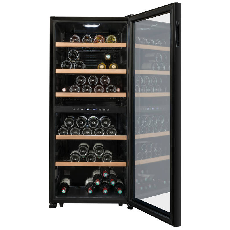 Dual Zone Wine Cooler LS102DZBLACK 102 Bottles - La Sommelière